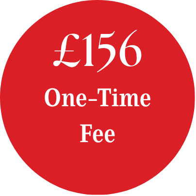 £156 one-time fee